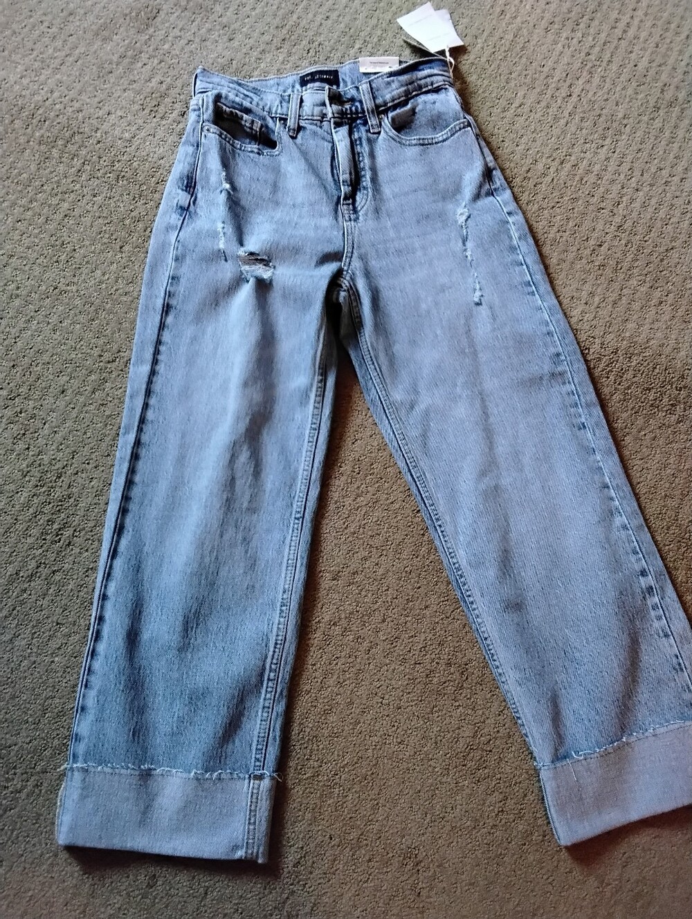 NWT "Free Assembly" distressed jeans, Size 2.